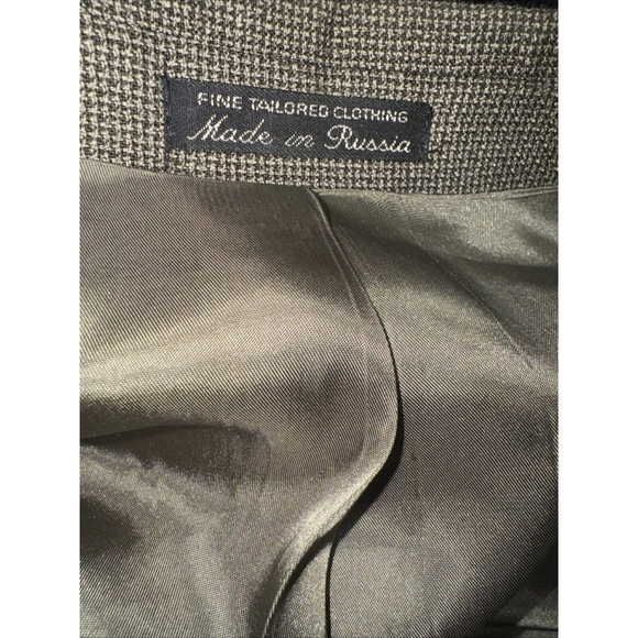 Gianni Valente Jacket Mens 50 Tan Herringbone Blazer Wool Sport Coat Preppy - Picture 2 of 9